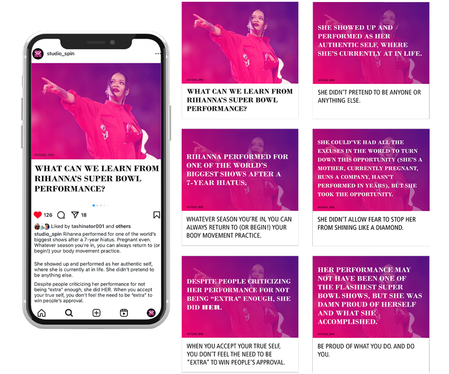 Rihanna social media post case study
